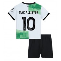Liverpool Alexis Mac Allister #10 Vonkajší Detský futbalový dres 2023-24 Krátky Rukáv (+ trenírky)